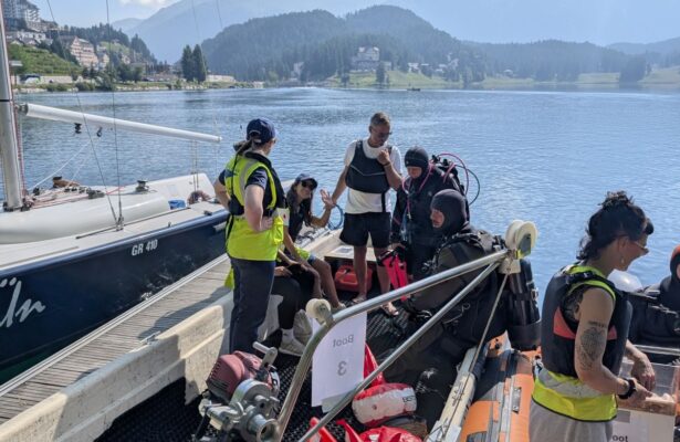 Erfolgreicher Cleanup in St. Moritz: Gemeinsam für einen sauberen See